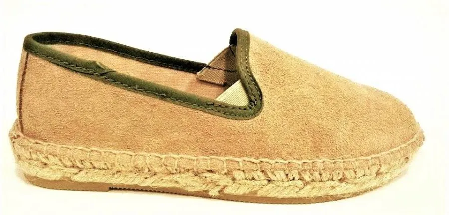 VIGUERA SLIP ON BEIGE/VERDE JR VIG-0006