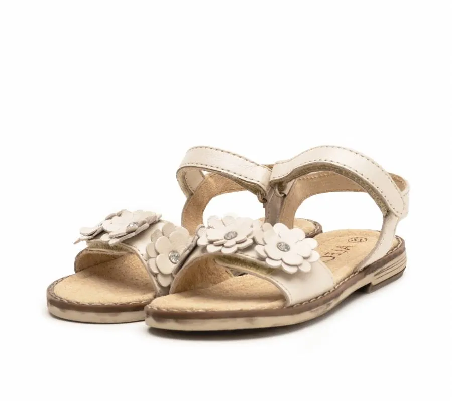 ALEGRIA BEIGE PEARLY SANDALS GIRLS B721