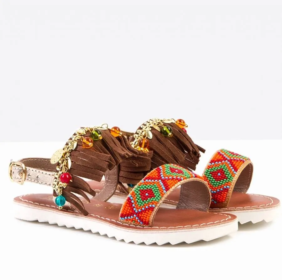 CONGUITOS SANDALIA ETHNICA FLECOS HV5-57425