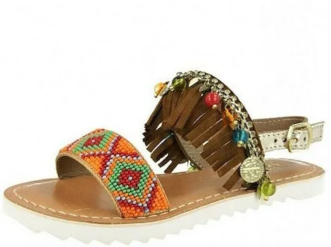 CONGUITOS SANDALIA ETHNICA FLECOS HV5-57425