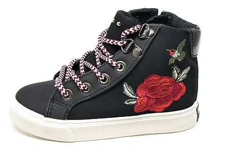 CHIKA-10 SNEAKERS NEGRO-ROSE CANIKA-03-10