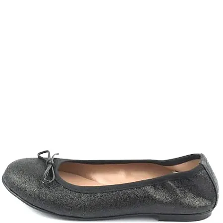 PRIMI PASSI BALLARINAS 31033 GLITTER LEATHER BLACK