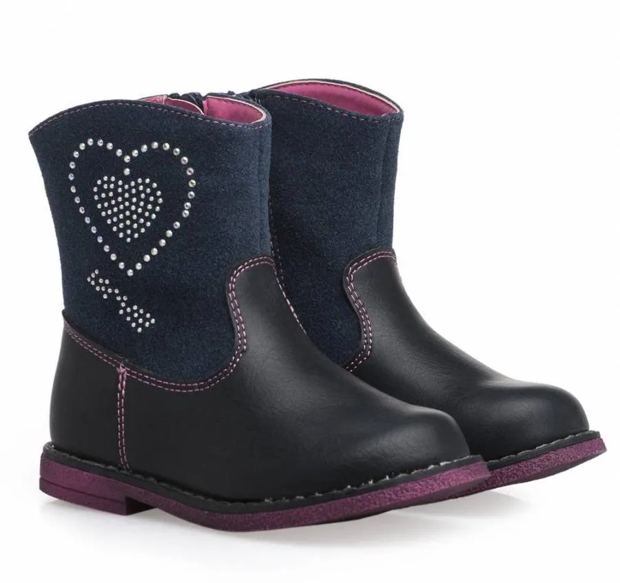 TOYITY GIRLS BOOTS S58079 NAVY/FYXIA