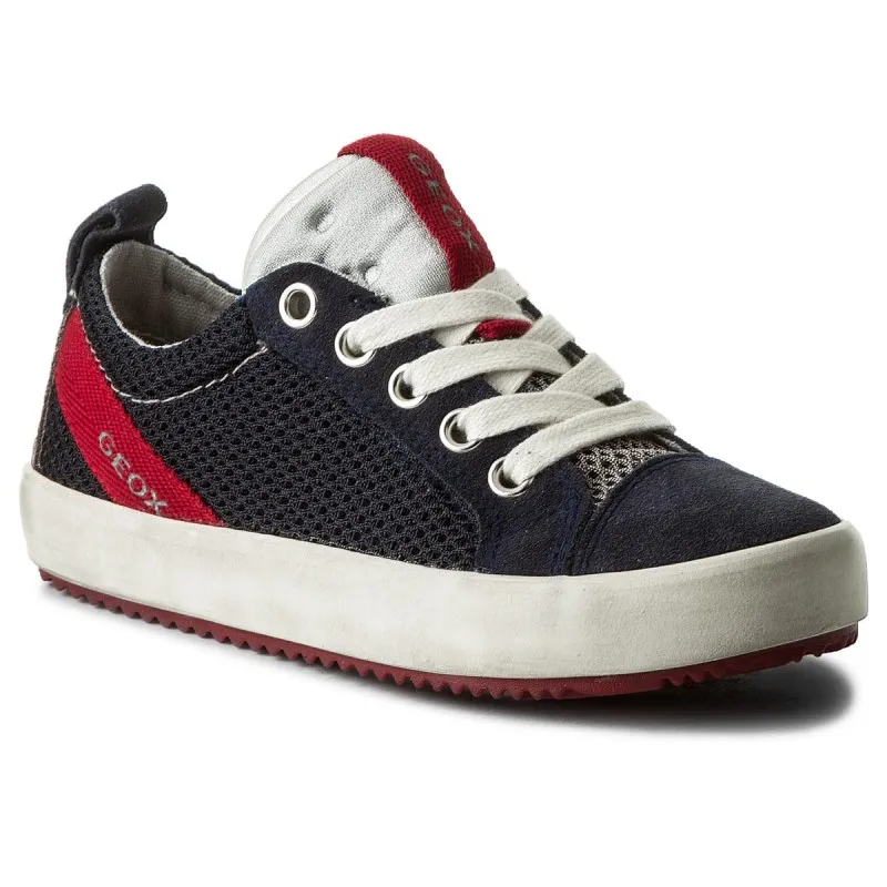 GEOX J ALONISSSO J822CB 01422 C0661 BOY SNEAKERS CASUAL NAVY/GREY B
