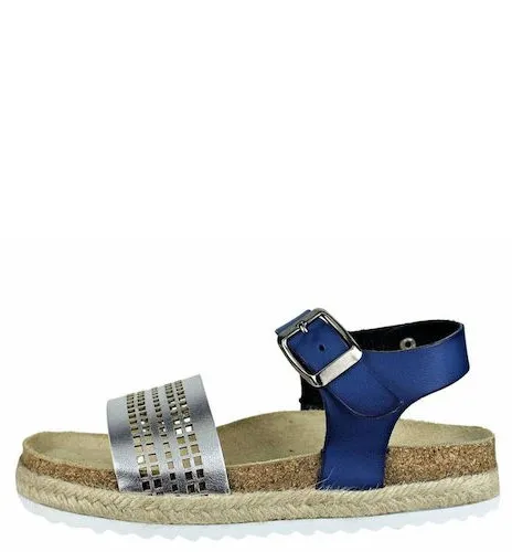 YOSHINO SANDALS 1571-C15 SILVER/BLUE