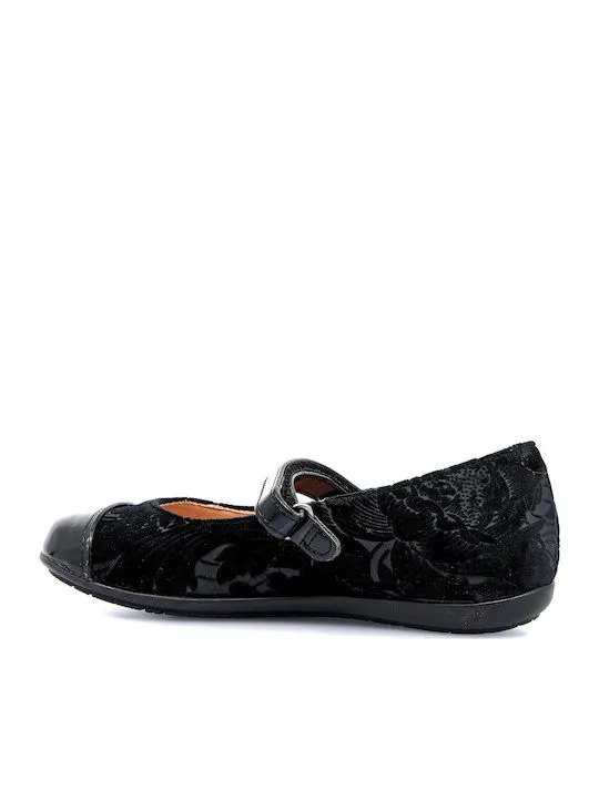 GARVALIN  BALLARINAS  A-NEGRO TERCIOPELO Y CHAROL 181451
