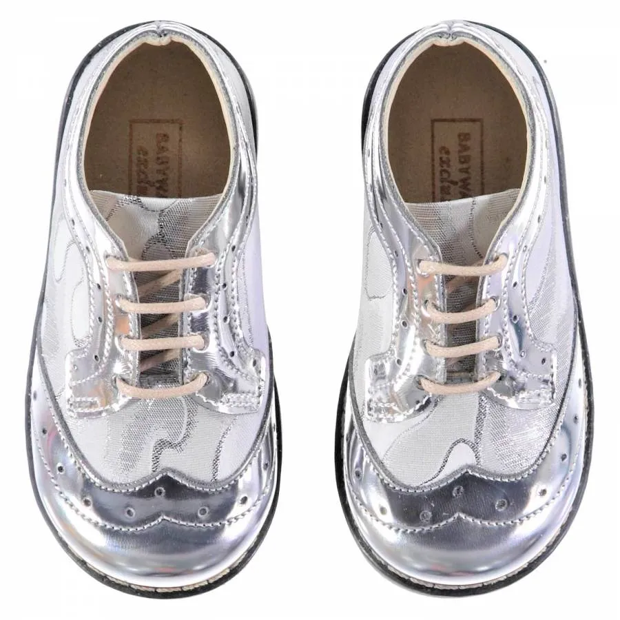ΒΑΒΥ WALKER WHITE-SILVER OXFORD EXC/5569