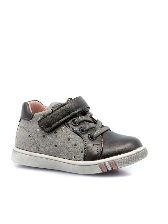 TOYITI BABY GIRL BOOTS ZB7013M26  GREY ANATOMIC