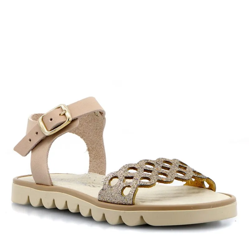 PRIMI PASSI 4312 GIRLS SANDALS LEATHER GOLD/BEIGE