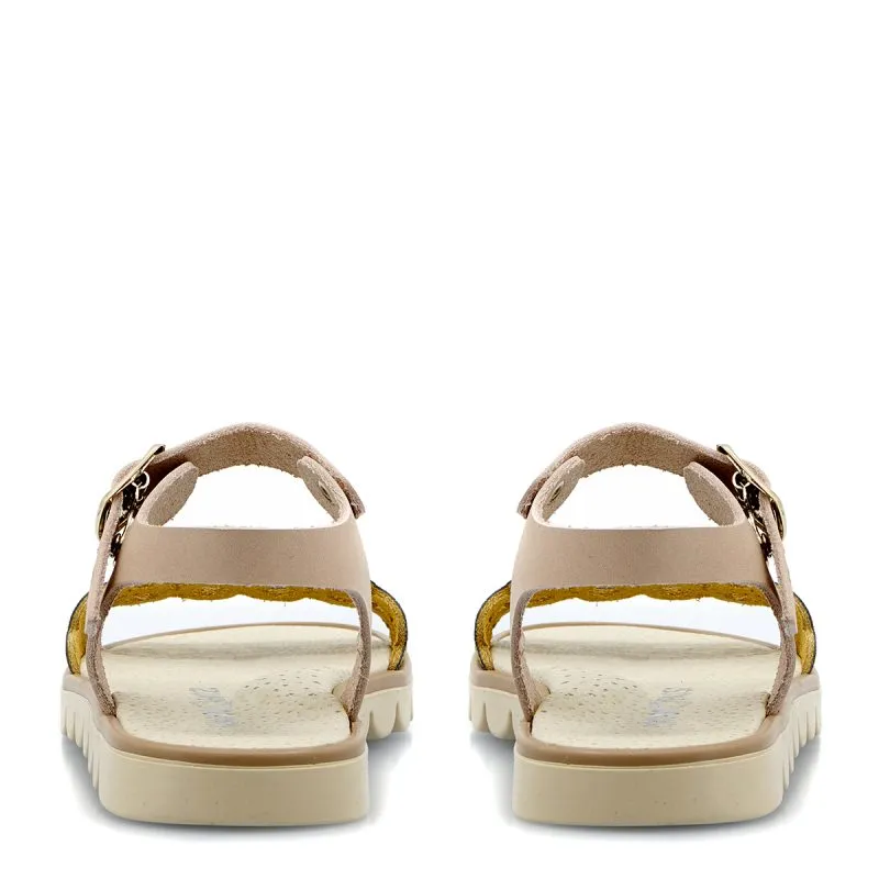 PRIMI PASSI 4312 GIRLS SANDALS LEATHER GOLD/BEIGE