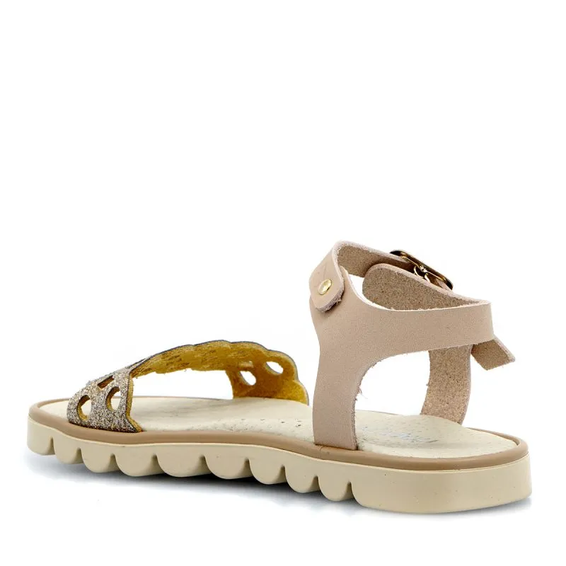 PRIMI PASSI 4312 GIRLS SANDALS LEATHER GOLD/BEIGE