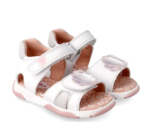 GARVALIN SANDALIA CONCHA BLANCO 212311  B1