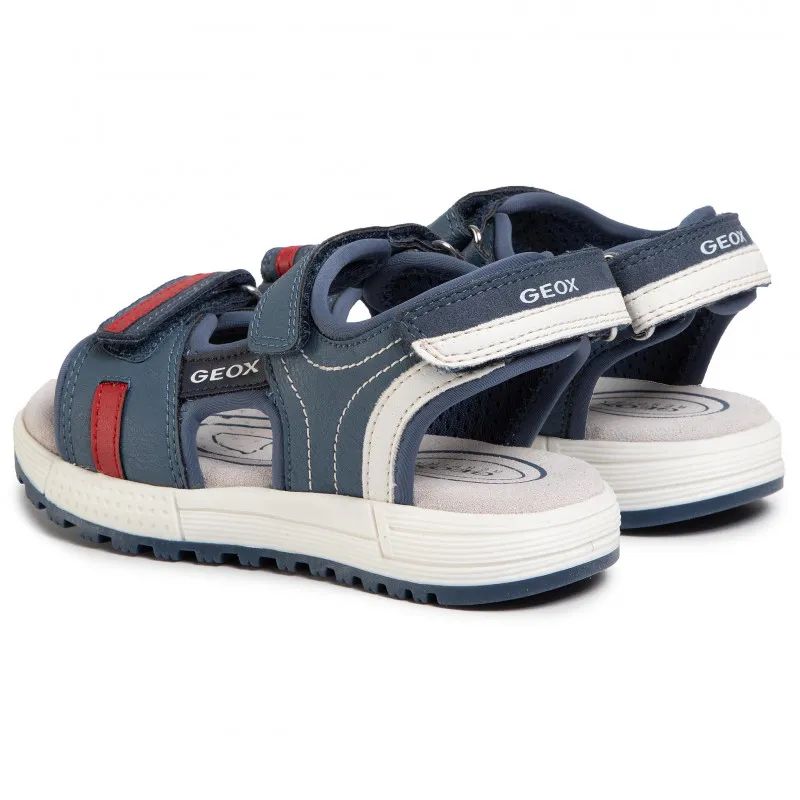 GEOX J SANDAL ALBEN J02AVC 0BCBU C4327 1 BOY CASUAL SPORT AVIO/RED