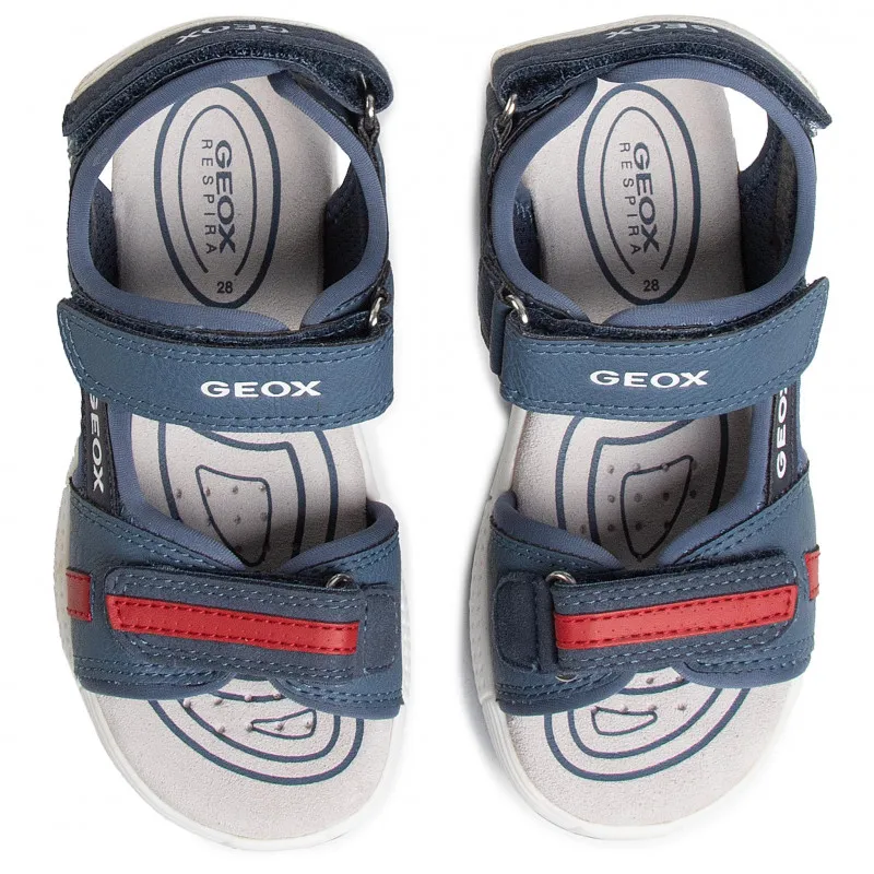 GEOX J SANDAL ALBEN J02AVC 0BCBU C4327 1 BOY CASUAL SPORT AVIO/RED