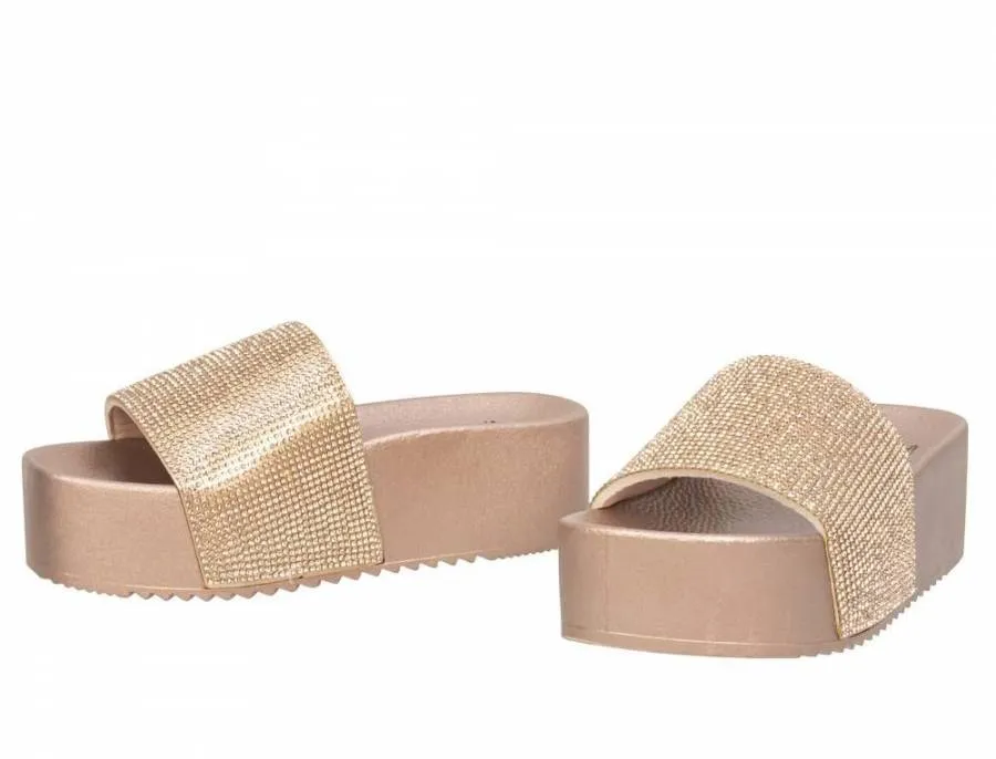 LELLI KELLY STEFANIA BRONZO SLIDES LK1980