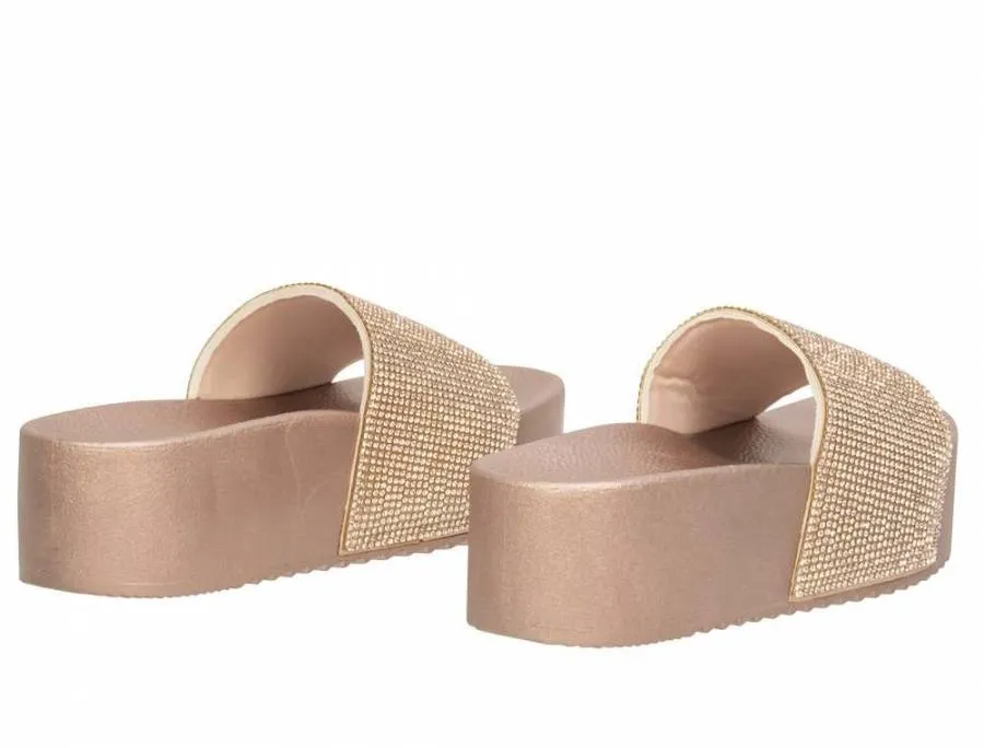 LELLI KELLY STEFANIA BRONZO SLIDES LK1980