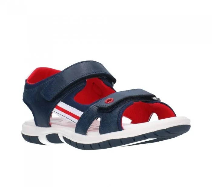 CHICCO SANDAL BOY FLAUTO 6537200 800  BLUE NATURAL FOOTPRINT