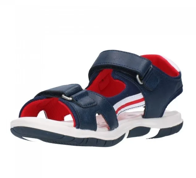 CHICCO SANDAL BOY FLAUTO 6537200 800  BLUE NATURAL FOOTPRINT