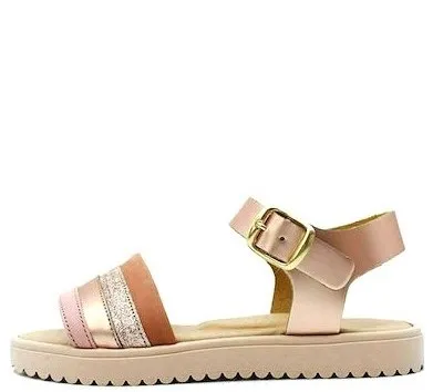 RICCO MONDO LEATHER SANDALS GIRLS COPPER T 3091 N1