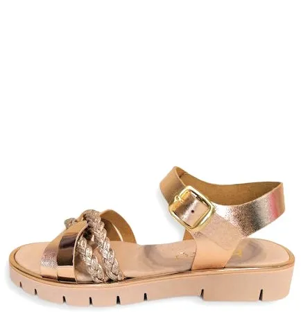 RICCO MONDO LEATHERS SANDALS GIRLS COPPER T 3076 S1
