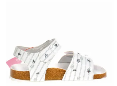 LAURA BIAGIOTTI KIDS SANDALS 6224 WHITE/SILVER