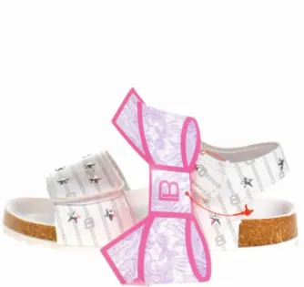 LAURA BIAGIOTTI KIDS SANDALS 6224 WHITE/SILVER