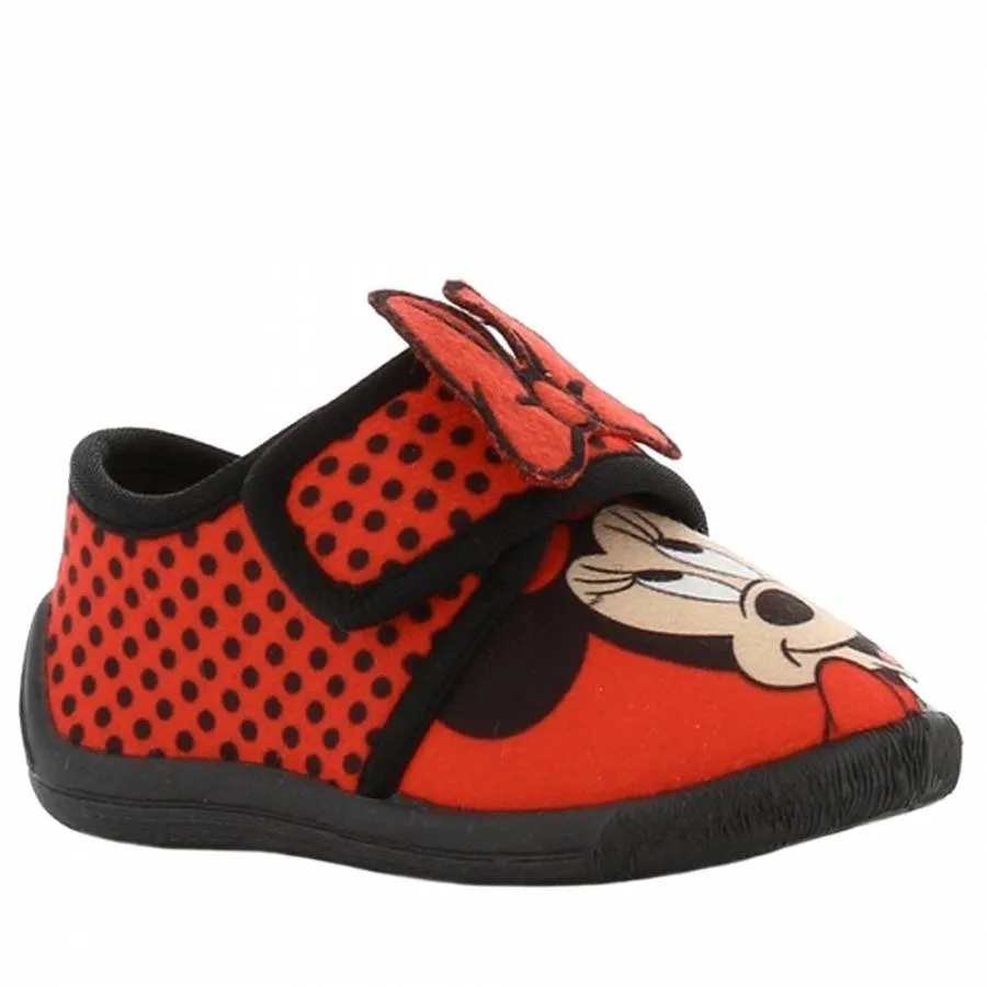 MINNIE MOUSE SLIPPERS MN008153 RED/BLACK