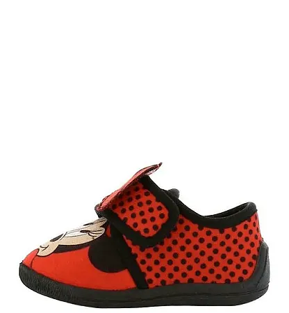 MINNIE MOUSE SLIPPERS MN008153 RED/BLACK
