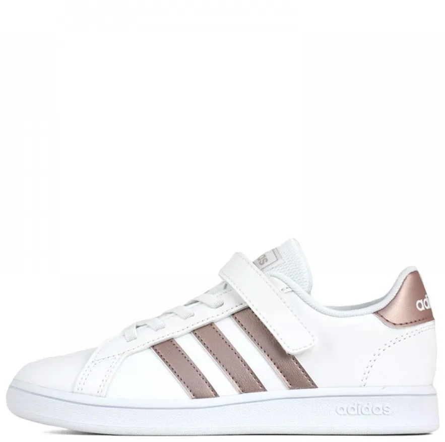 ADIDAS GRAND COURT C PS WHITE/GOLD EF0107