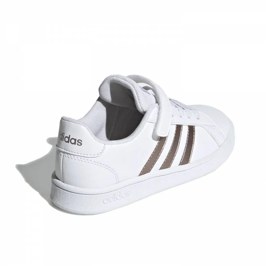 ADIDAS GRAND COURT C PS WHITE/GOLD EF0107