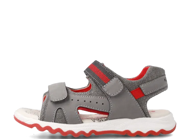 GARVALIN SANDALIA VELCROS 222652-B2  MAT GRIS