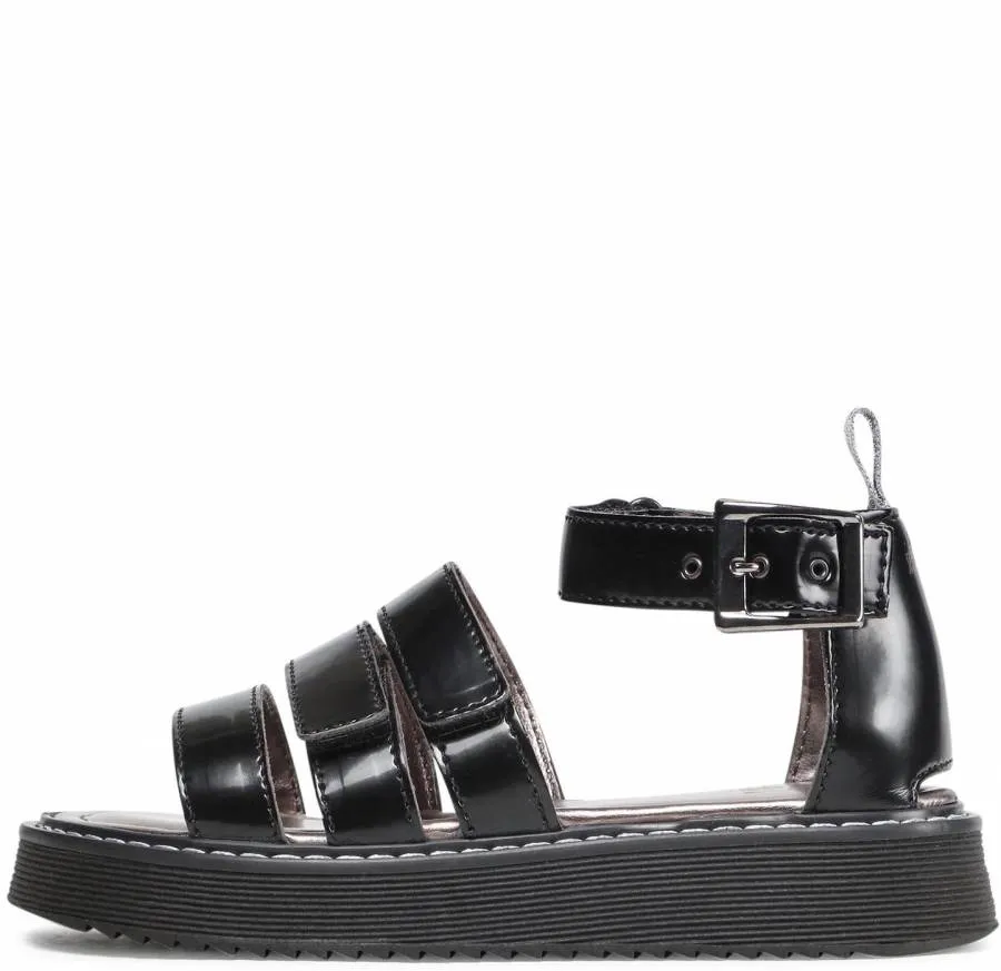 PRIMIGI SANDALIA JR GIRLS SI.ABRASIVATO NERO  1934200
