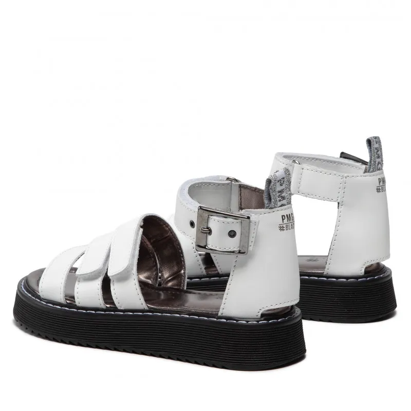 PRIMIGI SANDALIA JR GIRLS NAPPA BIANCO 1934211