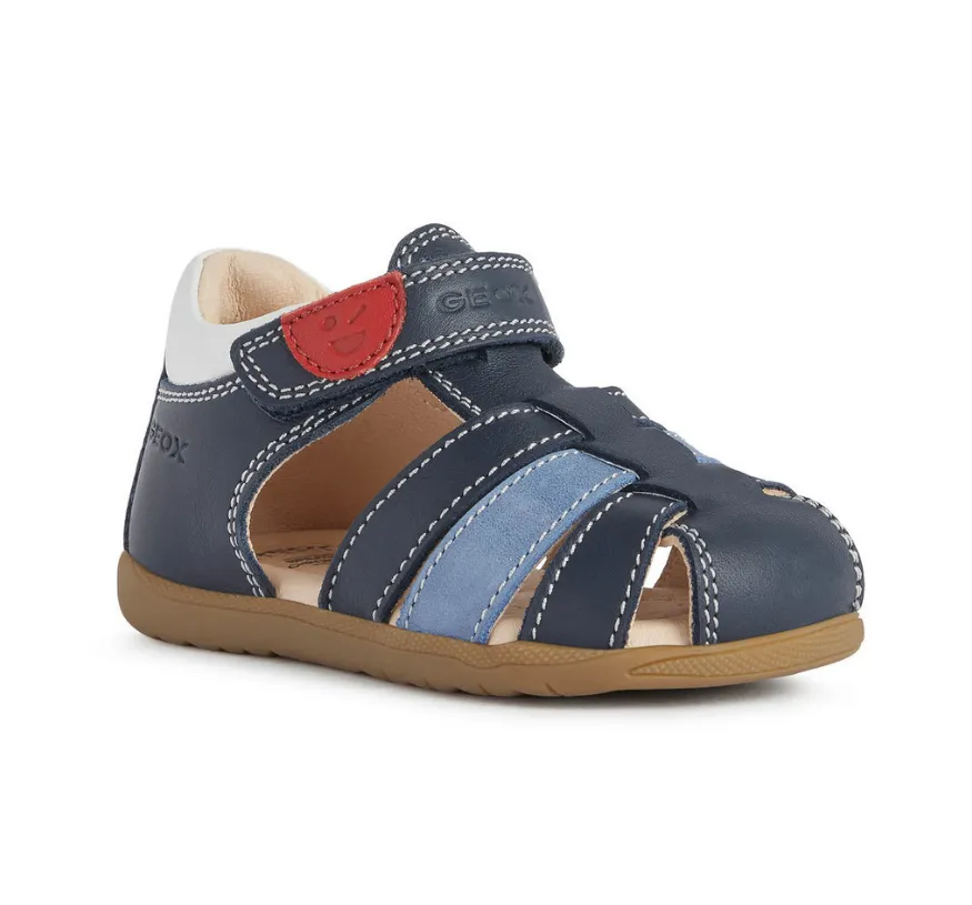GEOX B MACCHIA B254VA 00085 C4211  BOY SANDAL  NAVY/WHITE