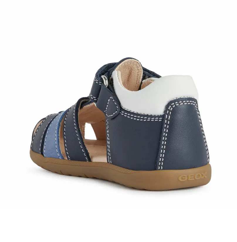 GEOX B MACCHIA B254VA 00085 C4211  BOY SANDAL  NAVY/WHITE