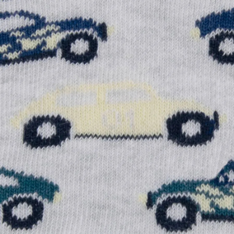 EWERS SNEAKER SOCKS PACK-3 CARS/STRIPES 201376-1-2326