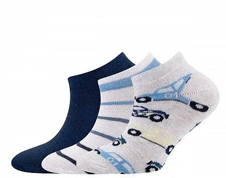 EWERS SNEAKER SOCKS PACK-3 CARS/STRIPES 201376-1-2326