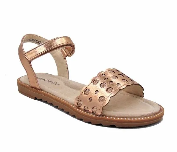 FENECIA GIRLS SANDALS ANATOMIC CHAMPAGNE 39027/C