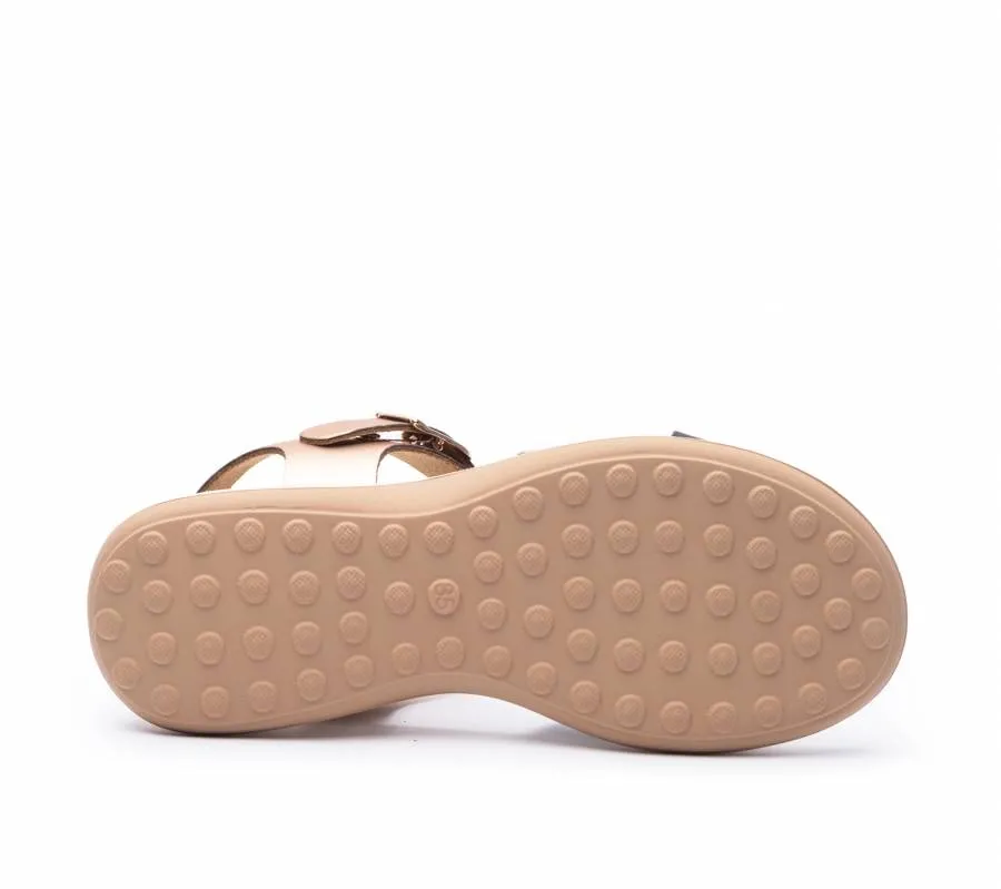 PRETTY SOFT LEATHER SANDAL LEOPAR BLACK 1511 LE