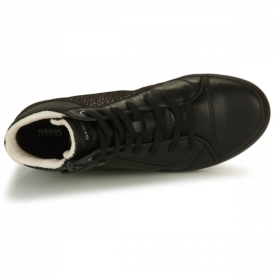GEOX J GISLI J044NC 0DHAJ C9999 JUNIOR SNEAKERS CASUAL SPORT BLACK
