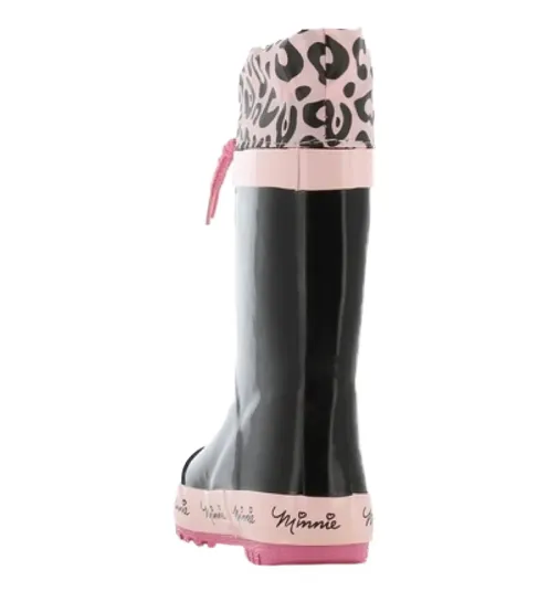 DISNEY MINNIE MOUSE RAIN BOOTS MN009298 BLACK/PINK