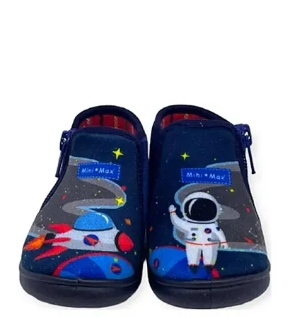 MINI MAX GEO BLUE SLIPPERS BOYS ANATOMIC