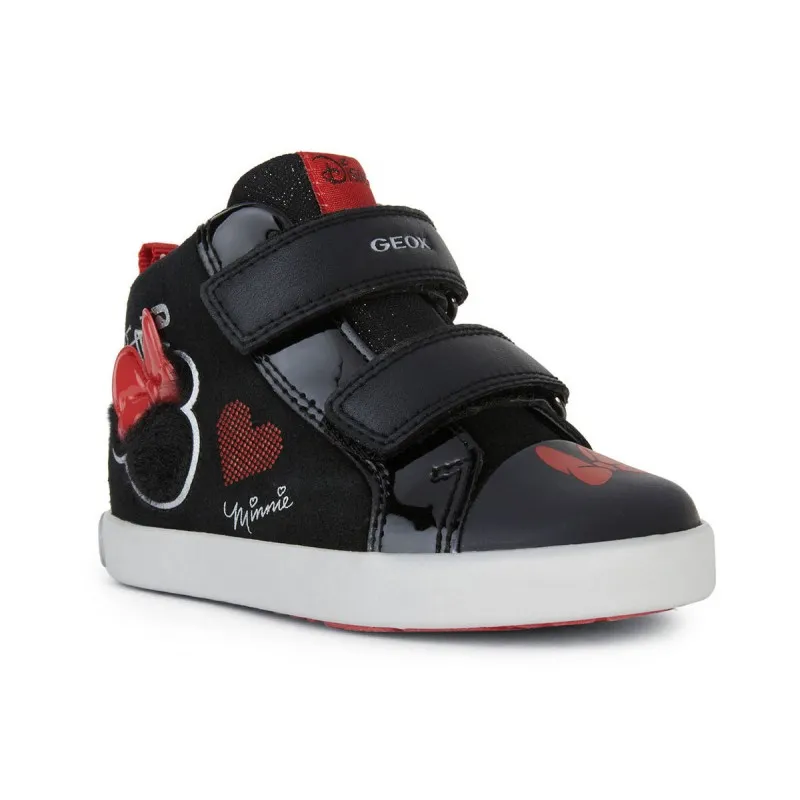 GEOX KILWI B26D5D 022HH C0048 BLACK/RED B BABY SNEAKERS