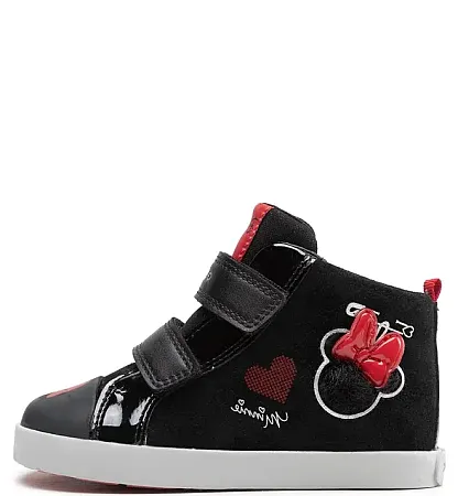 GEOX KILWI B26D5D 022HH C0048  BLACK/RED B BABY SNEAKERS