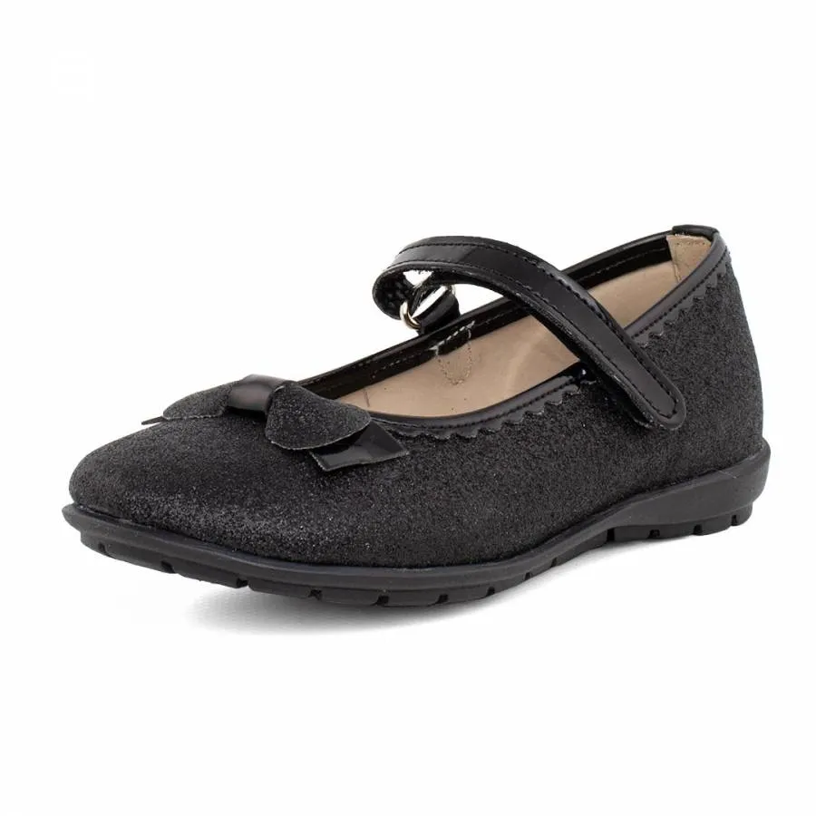 RICCO MONDO GLITTER BALLERINA 1730 B BLACK ANATOMIC