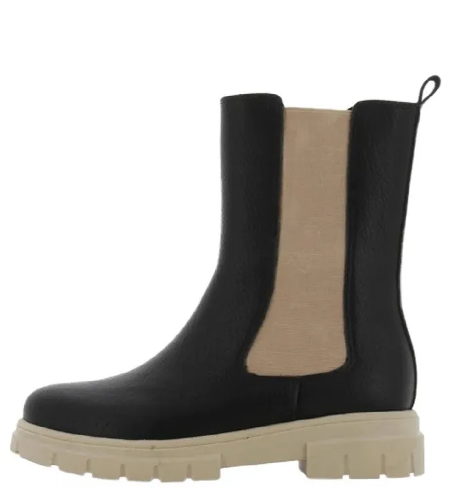 SPROX BOOTS CHELSEA  GIRLS 568470 BLACK/BEIGE