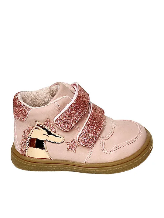FENECIA FOR GIRLS BABY BOOTS 07015 PINK/GLITTER