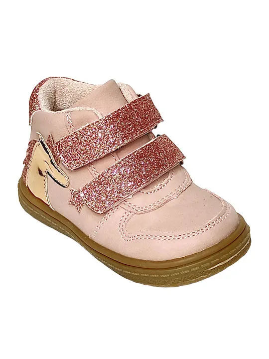 FENECIA FOR GIRLS BABY BOOTS 07015 PINK/GLITTER