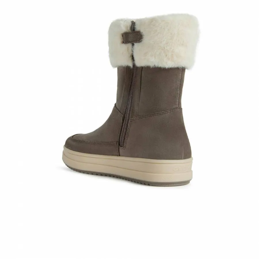 GEOX J REBECCA G J26CVB 00022 C9006 B SMOKE GREY JUNIOR BOOTS WATERPROOF