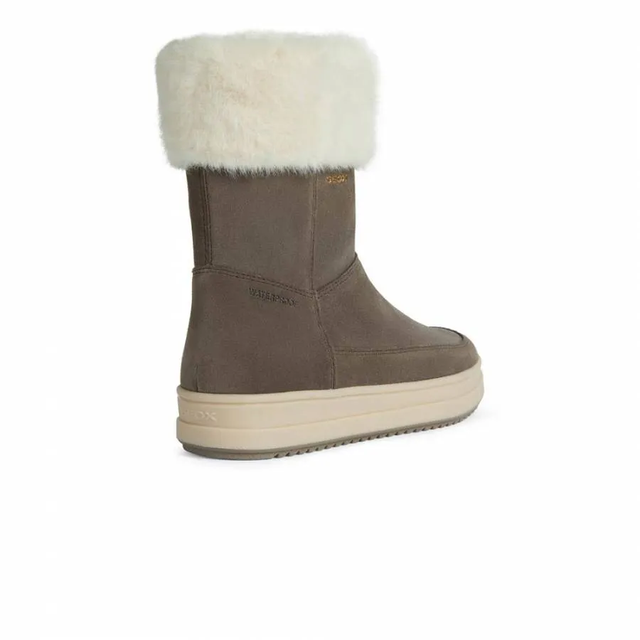 GEOX J REBECCA G J26CVB 00022 C9006 B SMOKE GREY JUNIOR BOOTS WATERPROOF